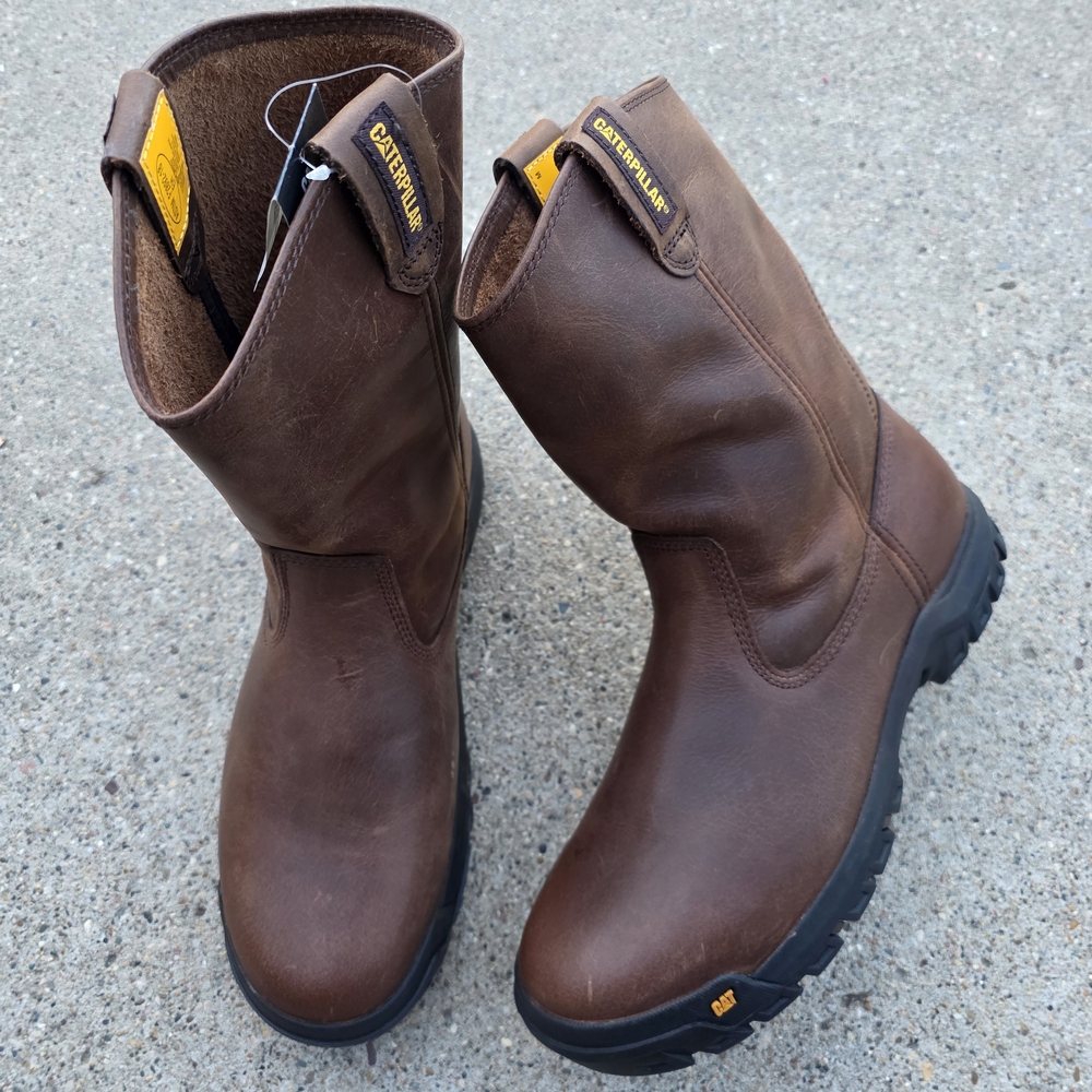 Caterpillar Men's Brown Leather  Size 11 Boots - Picture 4 of 14